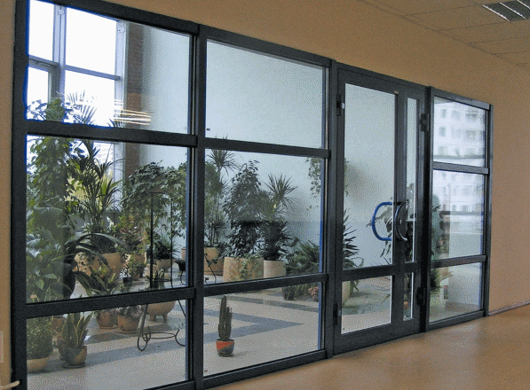 стеклянные противопожарные перегородки