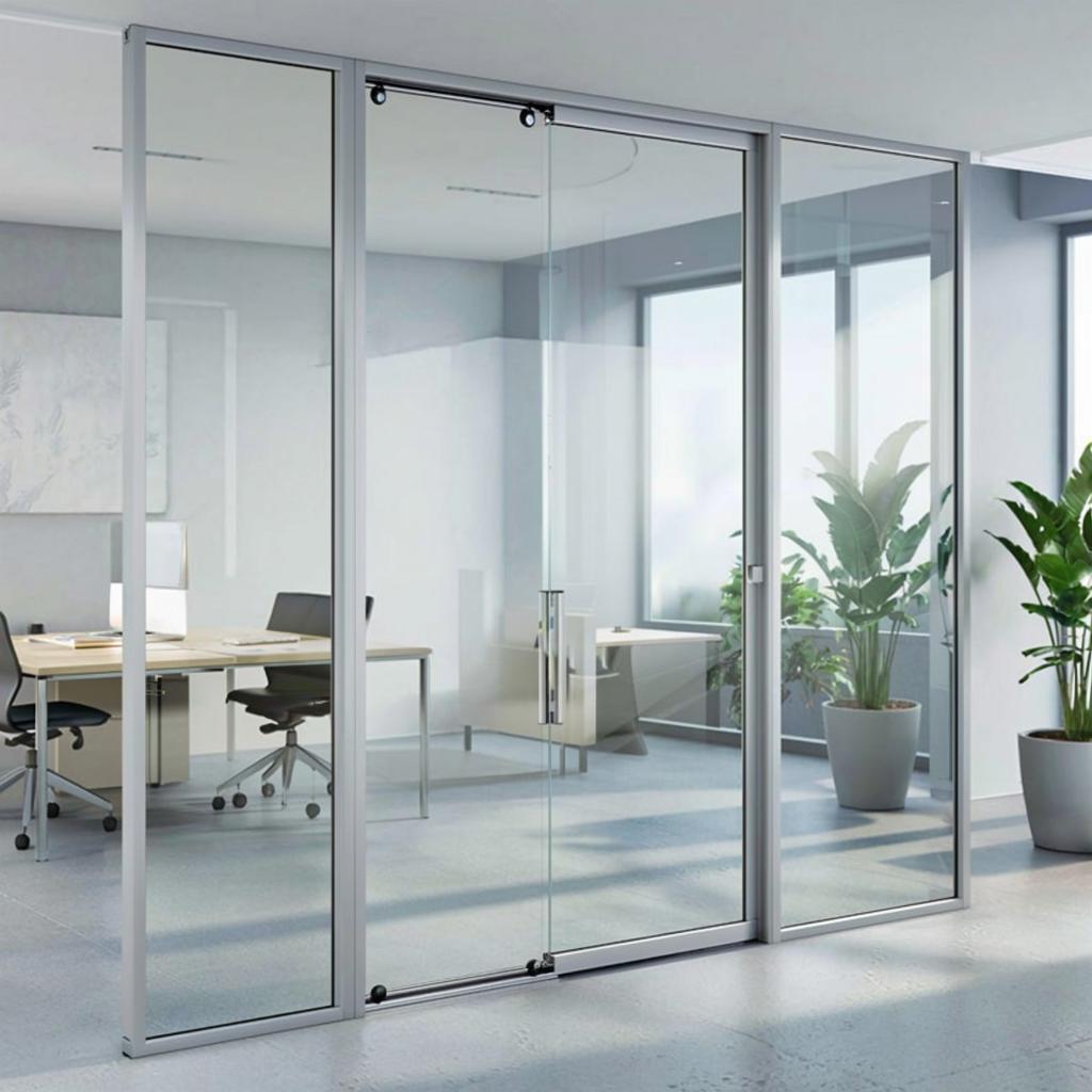 Изображение Мобильные стеклянные перегородки