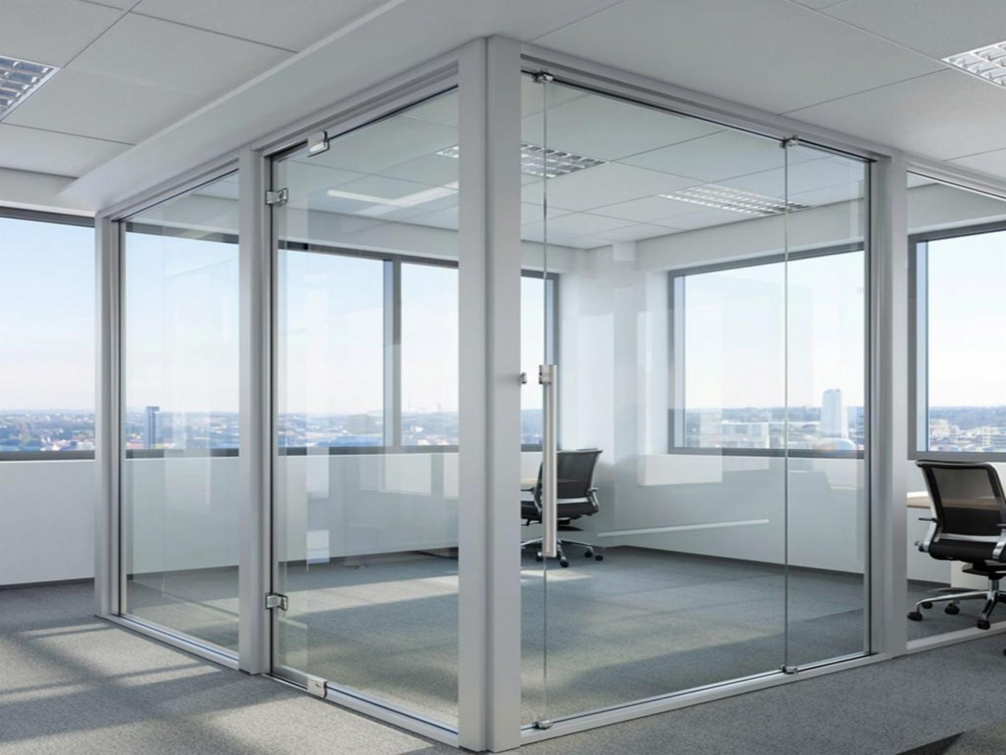 Изображение к товару Перегородки с двойным остеклением