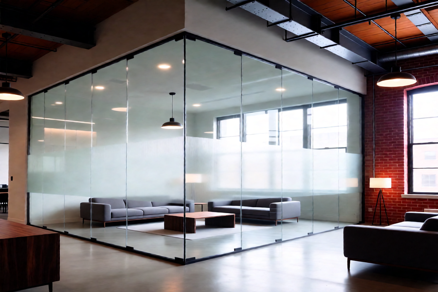 Изображение к товару Стеклянные перегородки Лофт